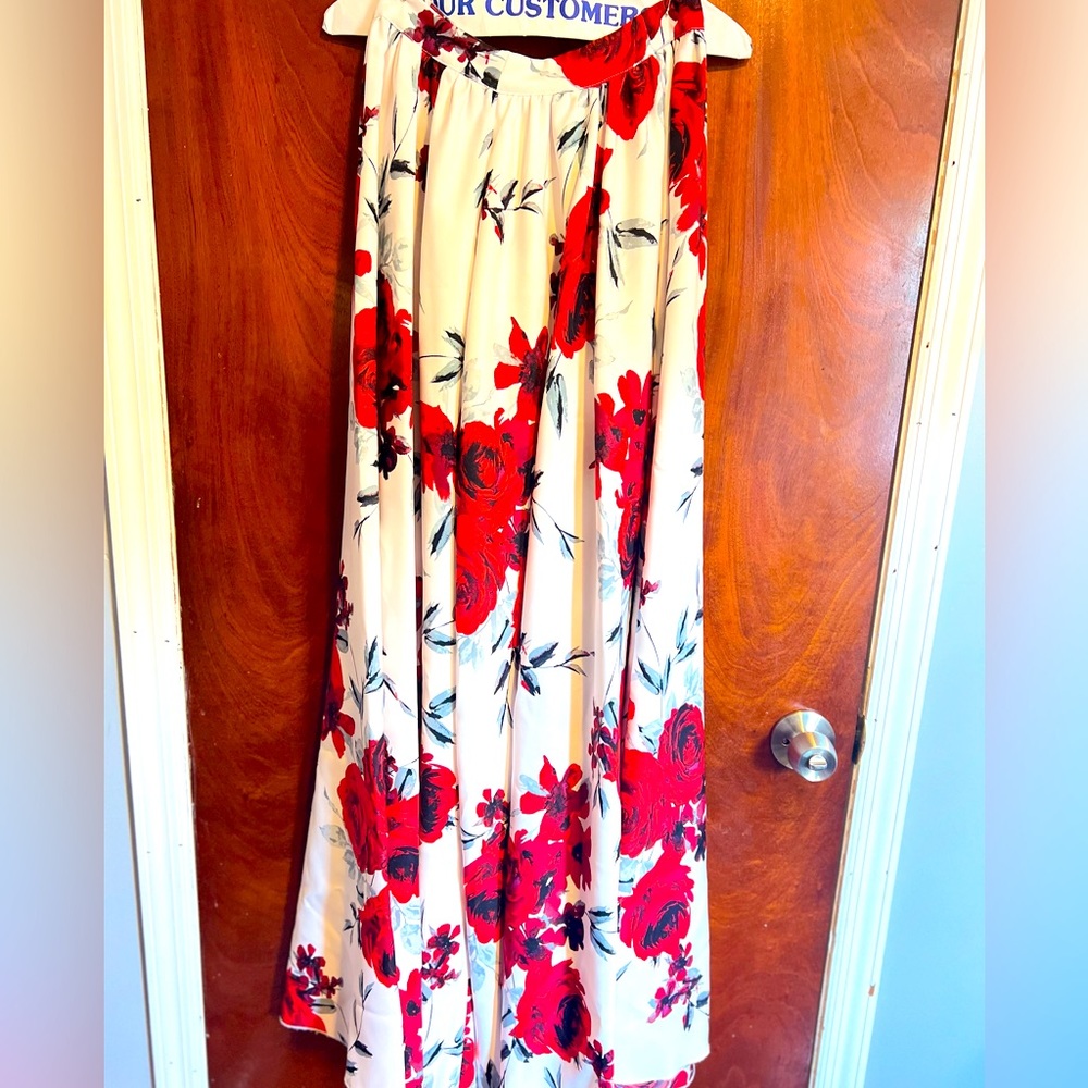 2-piece semi-formal or formal outfit. Wore to a wedding in Italy.